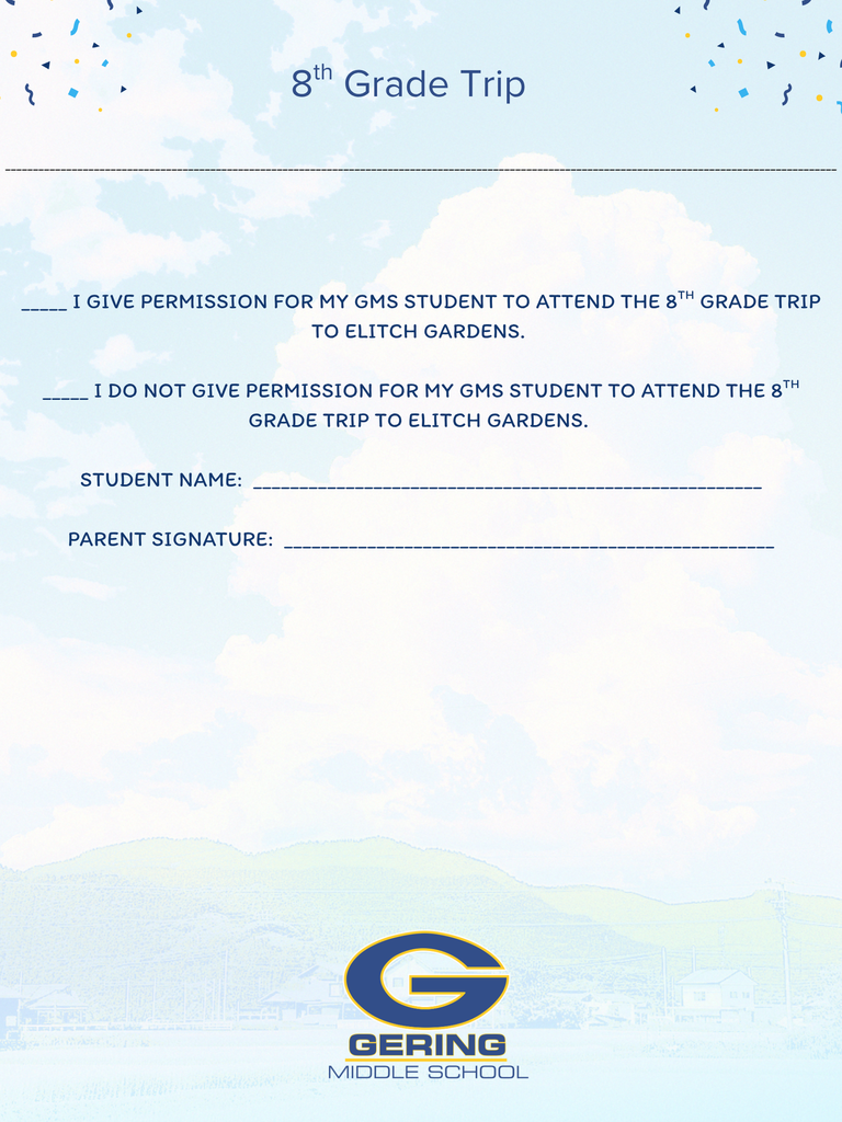 8th Grade Trip