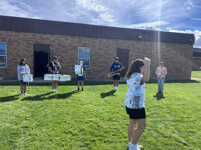 8th Grade Marching Band Practice 