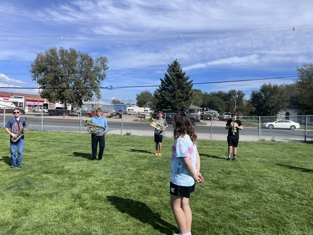 8th Grade Marching Band Practice 