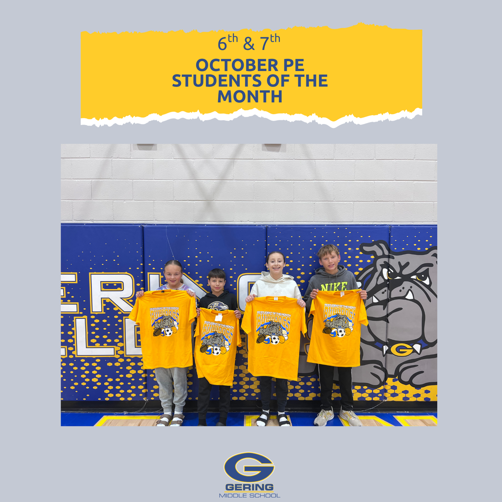 6-7 PE Students of the Month