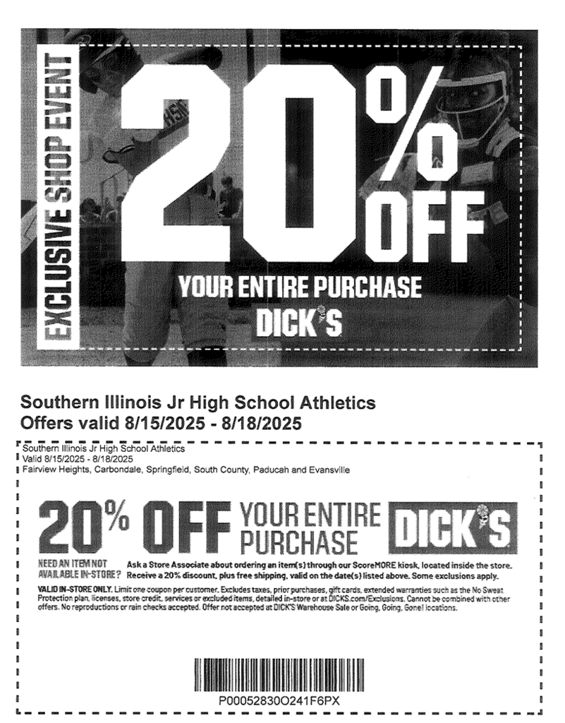 Dick's Shopping Event