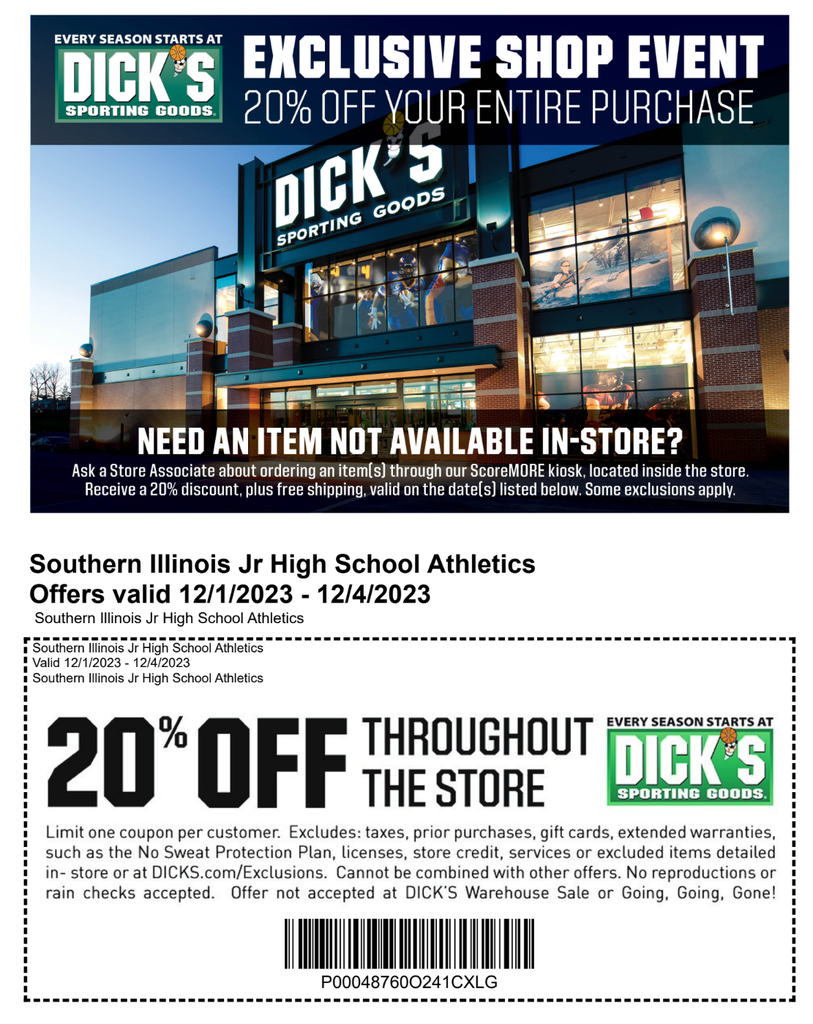 Dicks sporting Goods 1