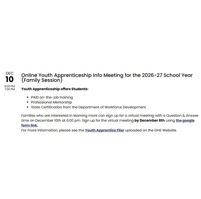 Youth Apprenticeship