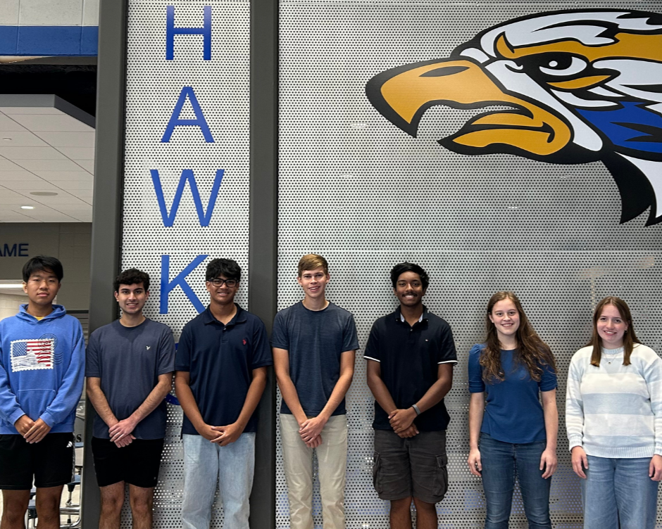 Caption: Germantown High School’s 2027 National Merit Semifinalists. Pictured (L-R): Jimmy Zheng, Jay Ticku, Sasindu Wimalaratne, Josiah Schmidt, Janiru Herath, Ivy Kearl, Katherine Kazmierczak