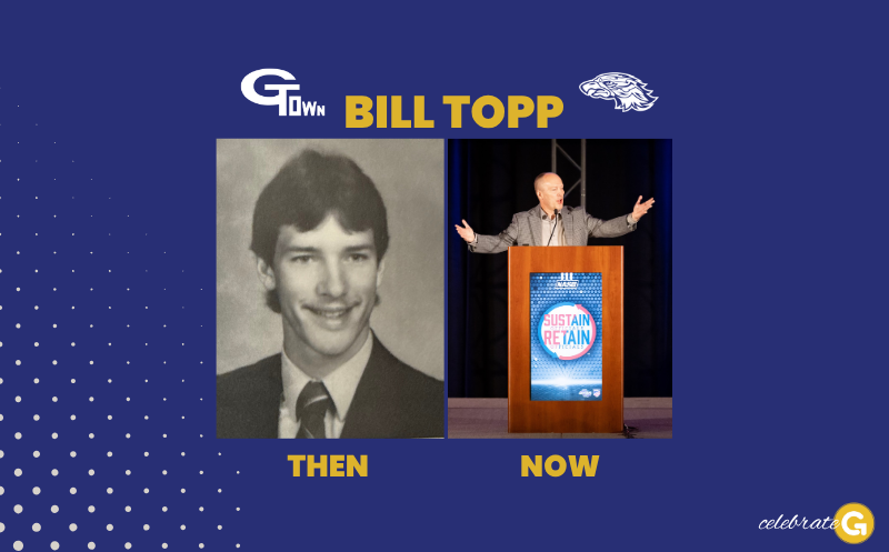Bill Topp, a 1987 Germantown High School graduate, featured in a then-and-now story.
