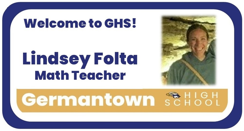 Lindsey Folta, New Math Teacher at GHS