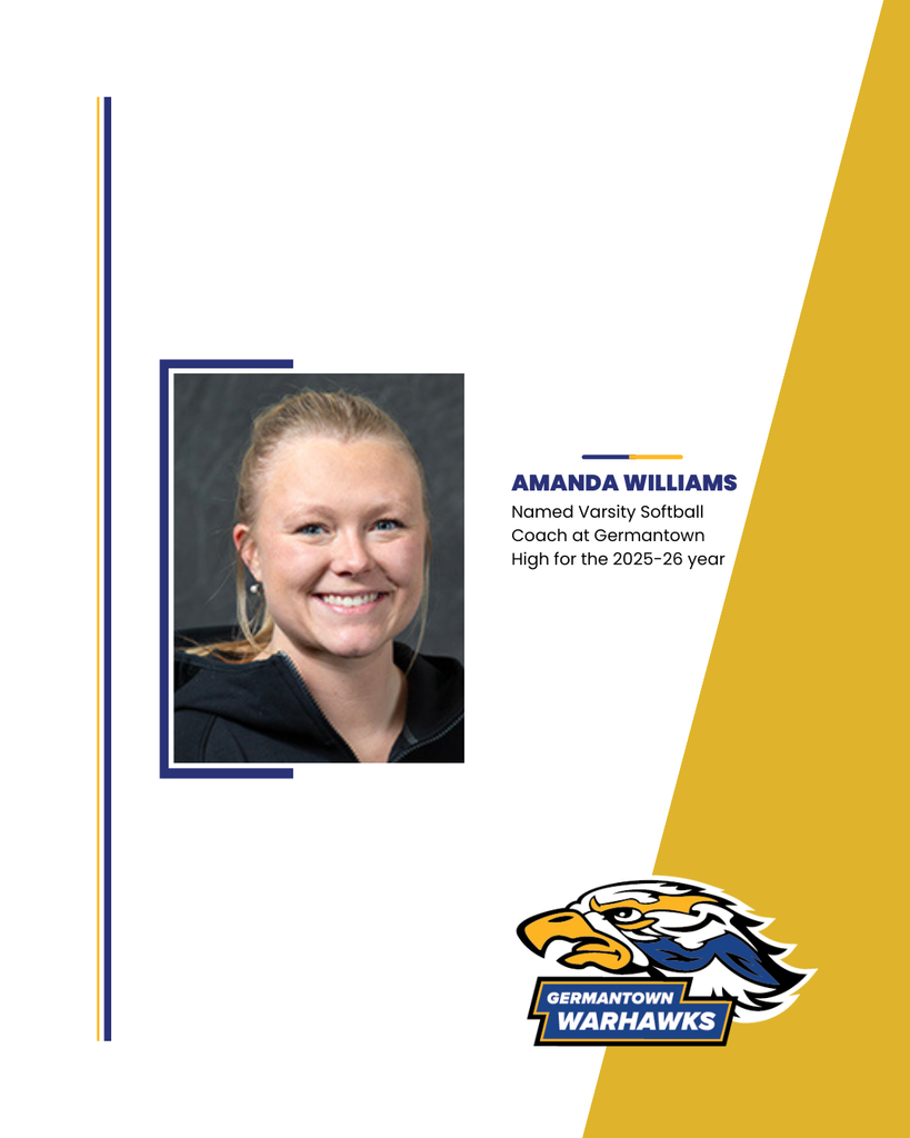 Amanda Williams ('17) named new Germantown Softball coach.