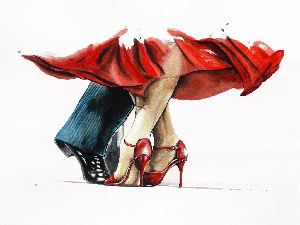 Picture of the Feet of A Dancing Couple