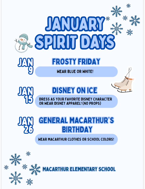 January Spirit Days