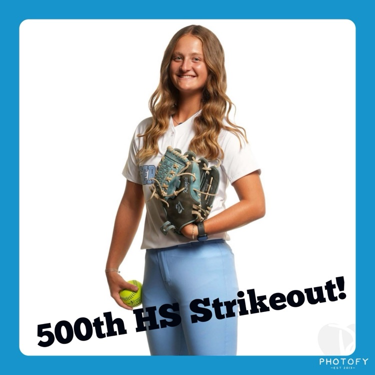 Kenzie strikeout 500th