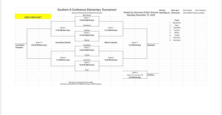 girls elem bracket