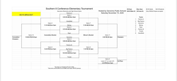 boys elem bracket