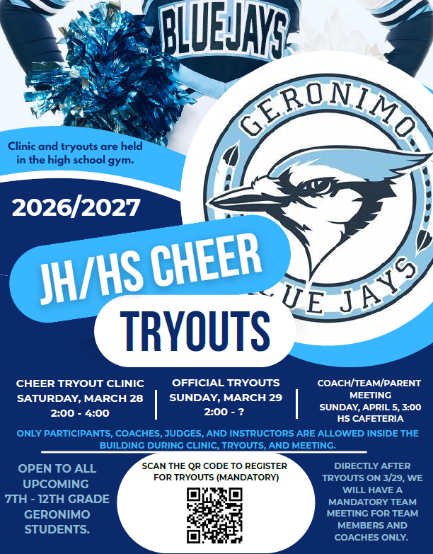 cheer tryouts jh and hs
