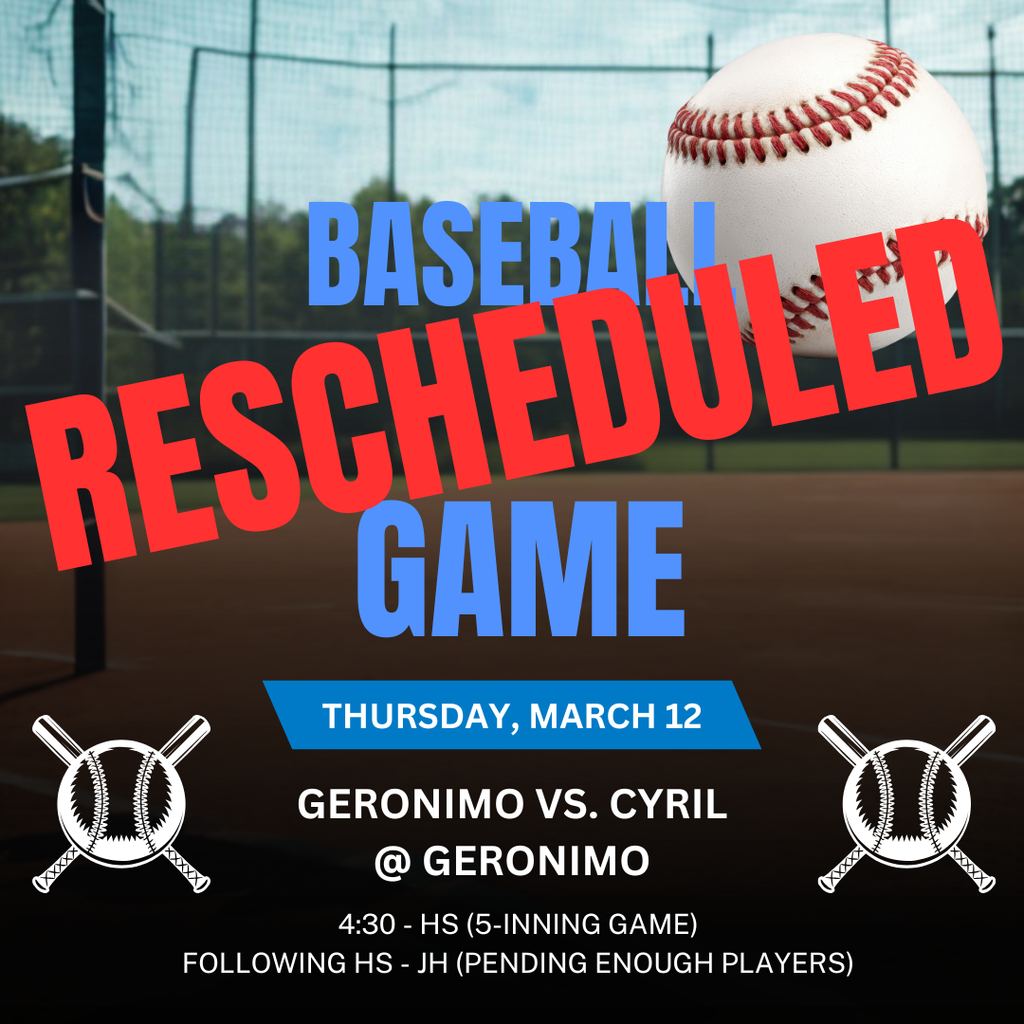 RESCHEDULED GAME