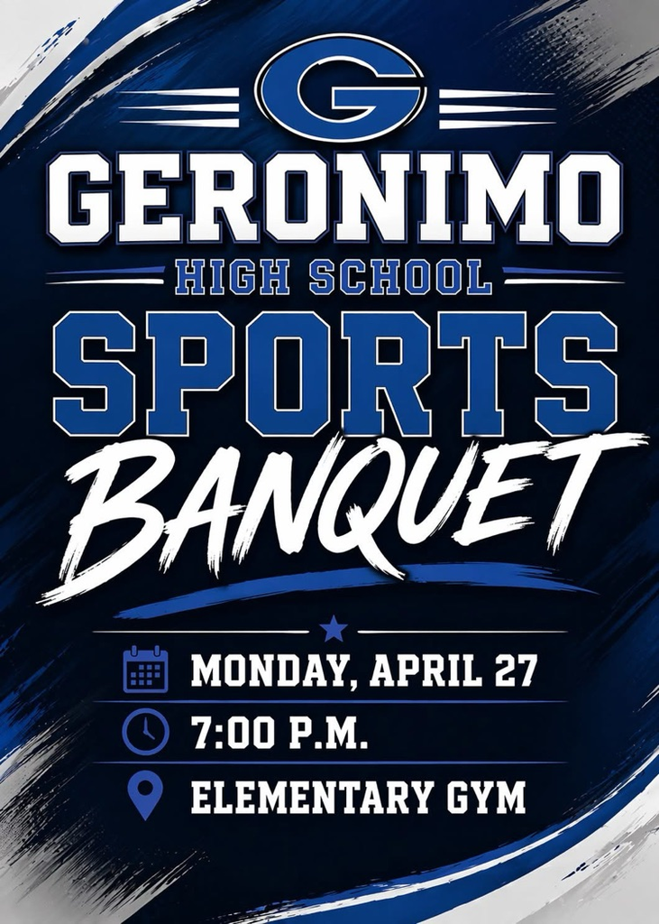 hs sports banquet April 27 7:00 elementary gym