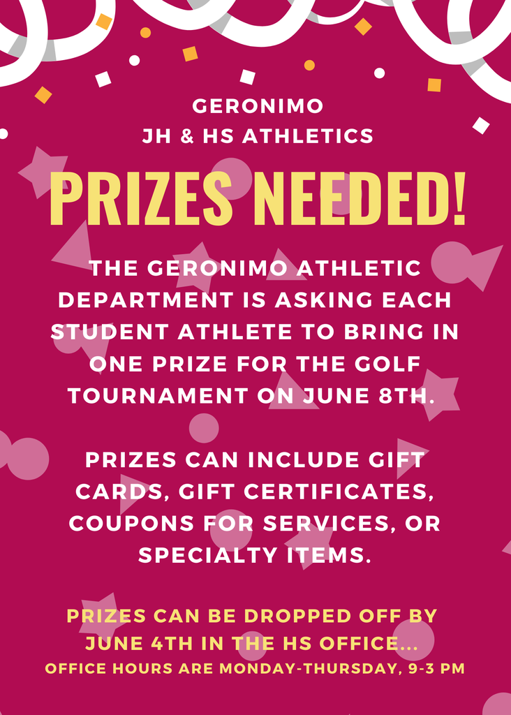 PRIZES NEEDED!