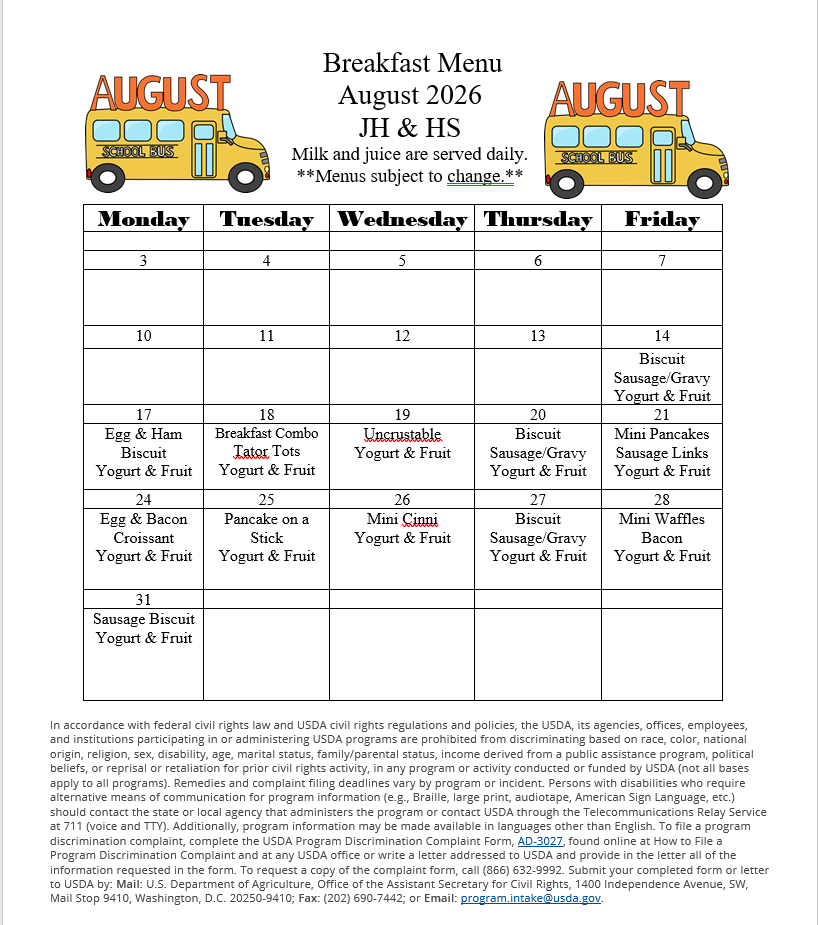 august breakfast menu