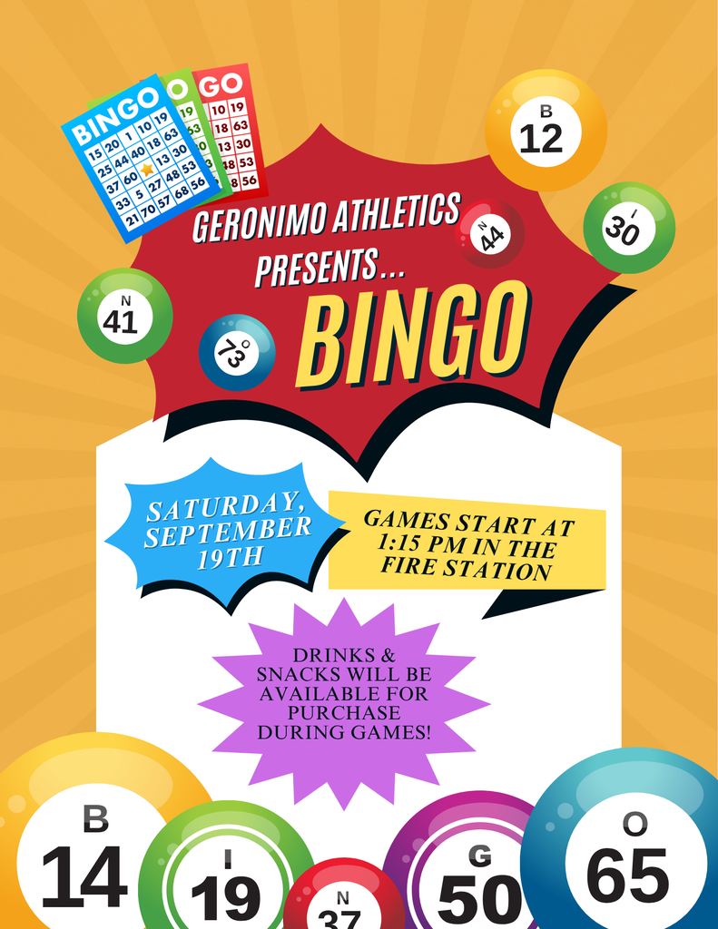 bingo flyer for community