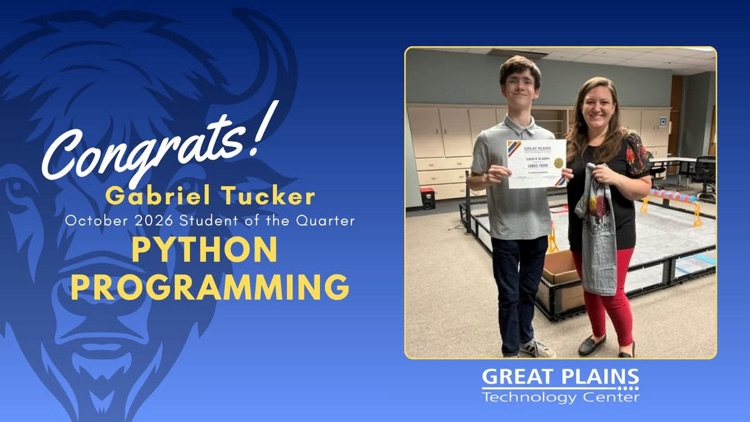 Gabe t student of the quarter