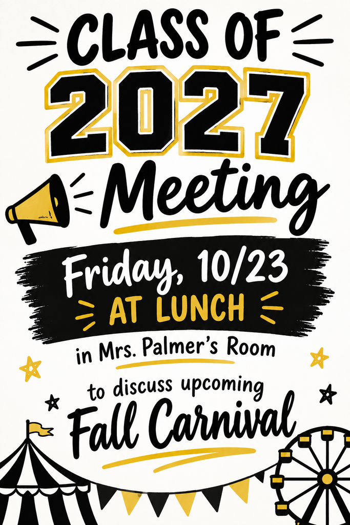 senior class meeting this friday 10/23