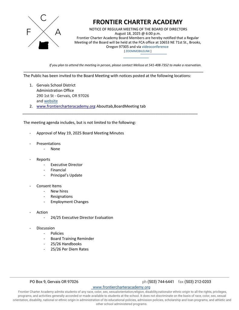 jpg copy of pdf Notice of FCA Board Meeting August 18 at 6:00PM