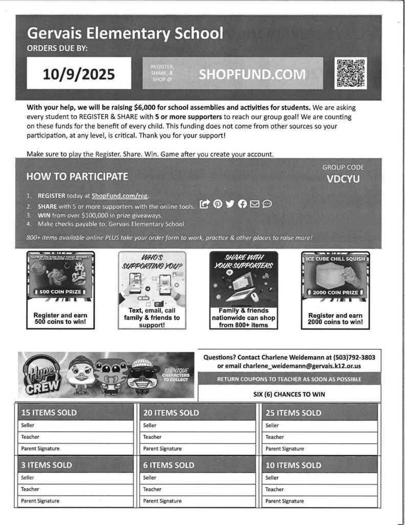 GES Shop Fund Flier