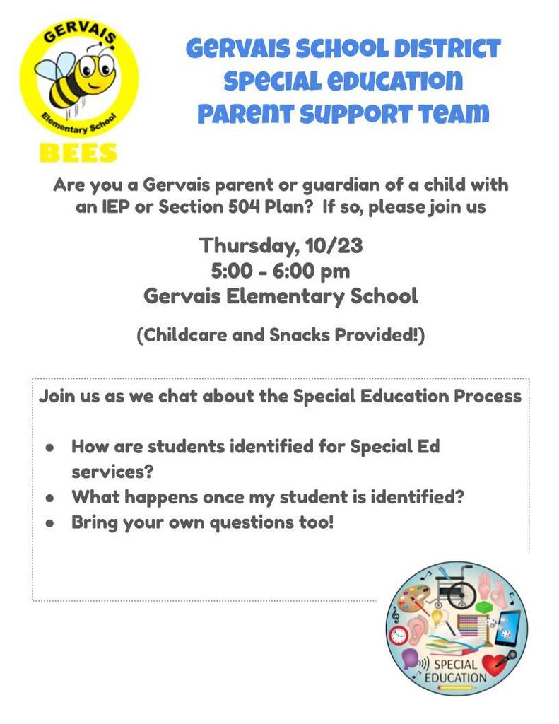 Parent Support Team Flyer