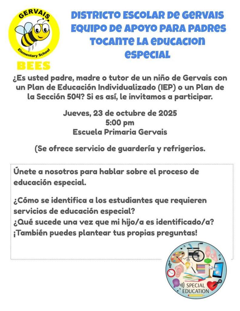 Parent Support Team Flyer- Spanish