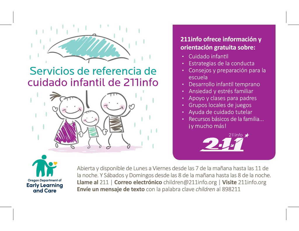 211info Community Resource Flier (Spanish)