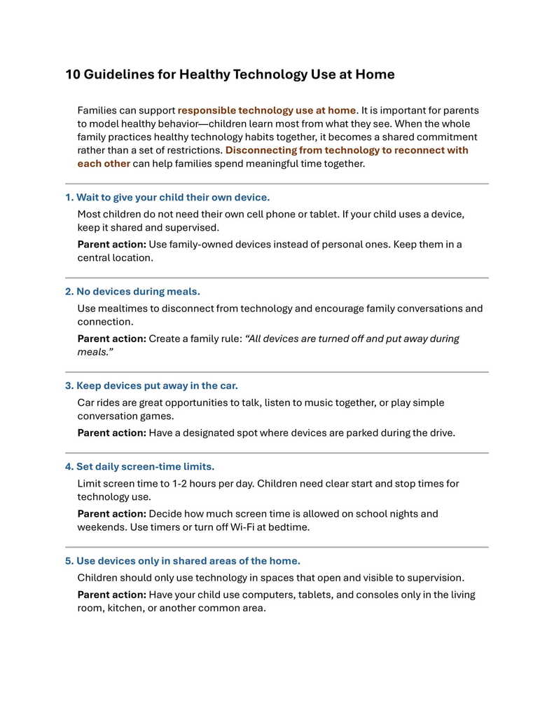 10 Guidelines for Healthy Technology Use at Home (1)