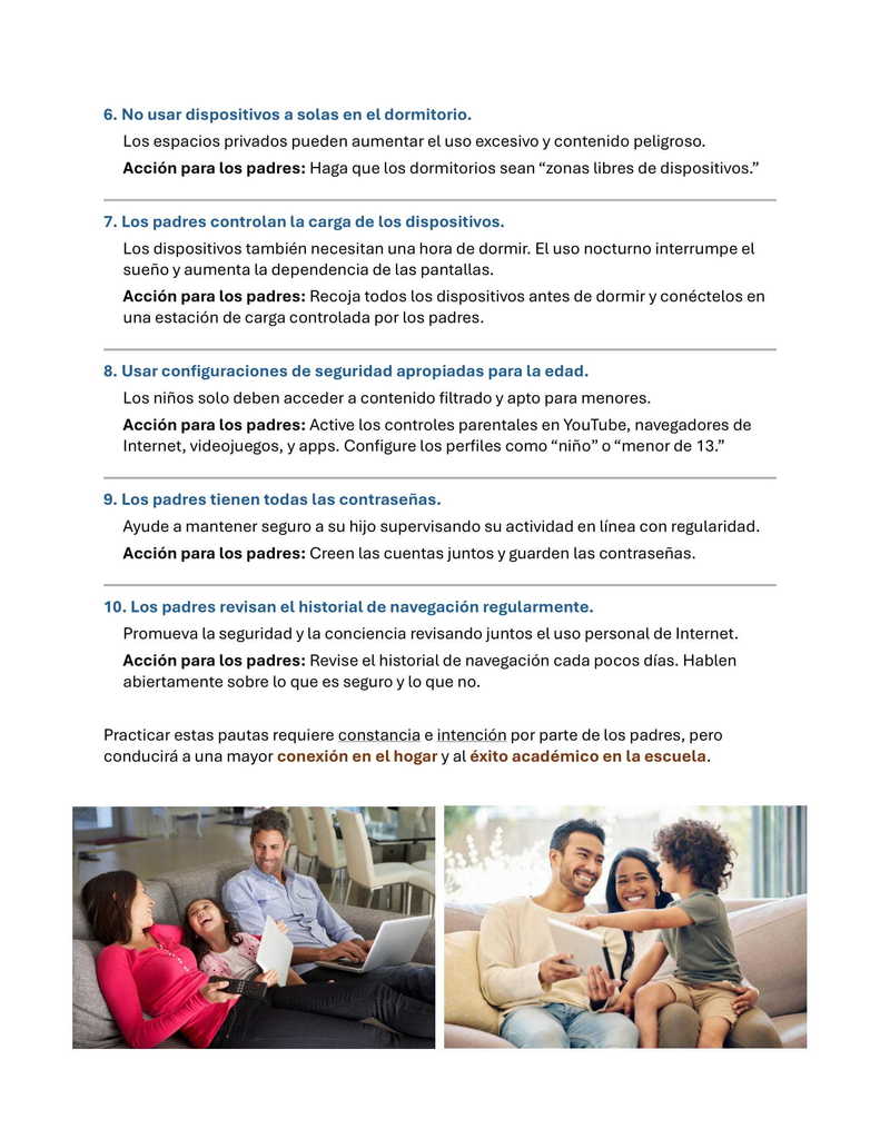 10 Pautas para un Uso Saludable de la Tecnología en el Hogar (2)