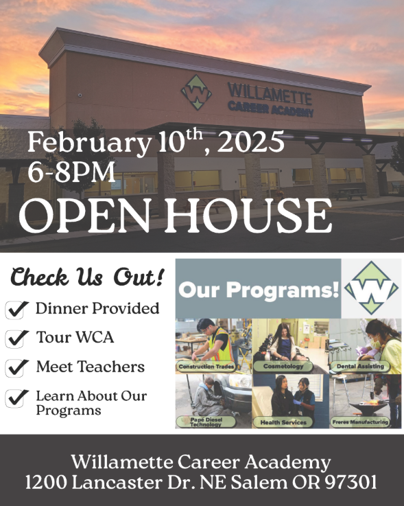 WCA open house flier