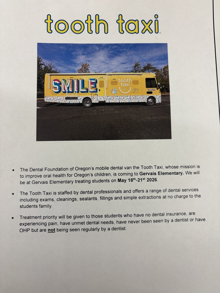 An image of a large yellow mobile dental van parked in a paved lot under a blue sky with light clouds. The van features the word "SMILE" in large, colorful, stylized block letters on its side. To the right of the lettering is the "Tooth Taxi" logo, which depicts a white smiling arc beneath the text. The bottom section of the van is decorated with a white pattern of colorful interlocking semi-circles. Smaller text on the front of the van near the driver's window reads "SONRIE."