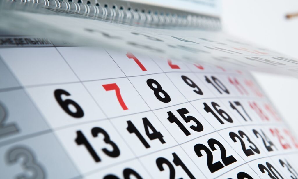 picture of a calendar
