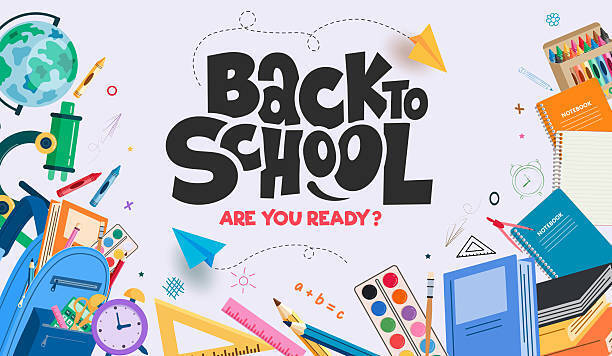 a colorful border of school supplies around the text "Back to School - Are you Ready?"