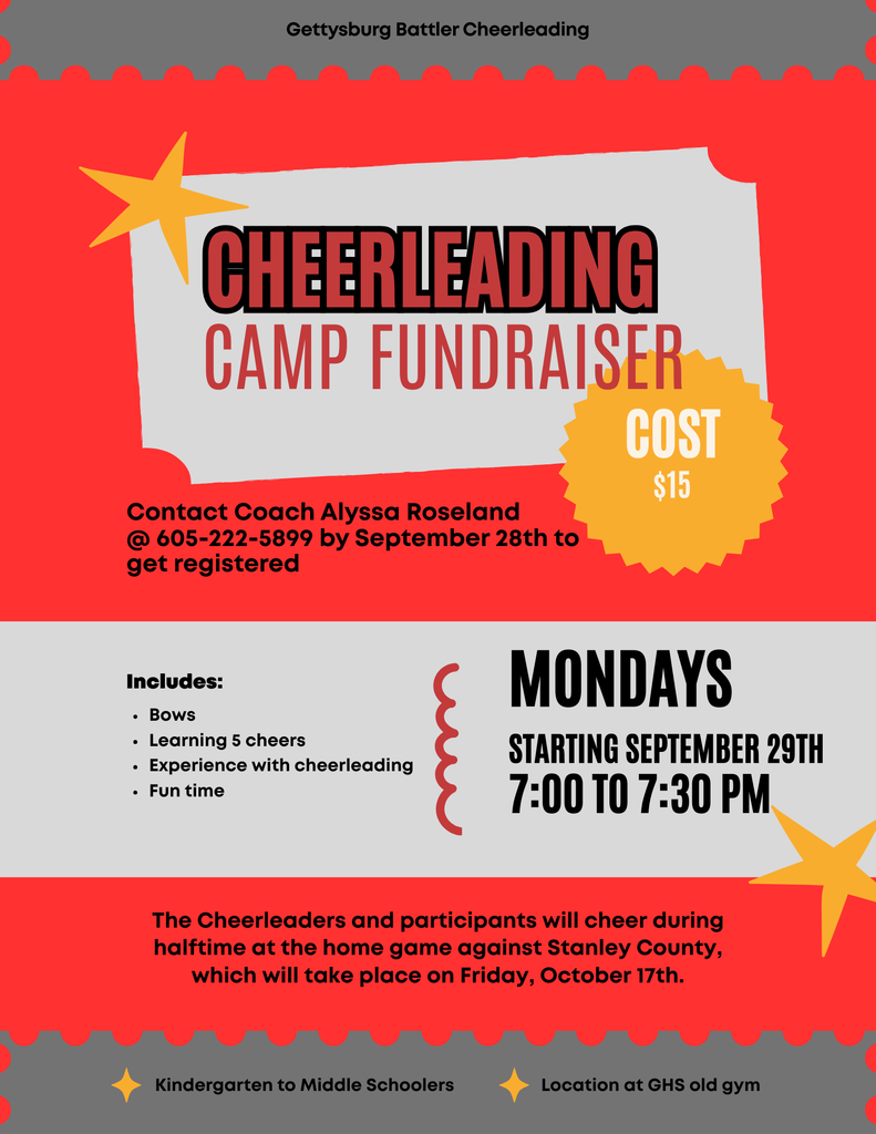 Gettysburg Battler Cheer Camp