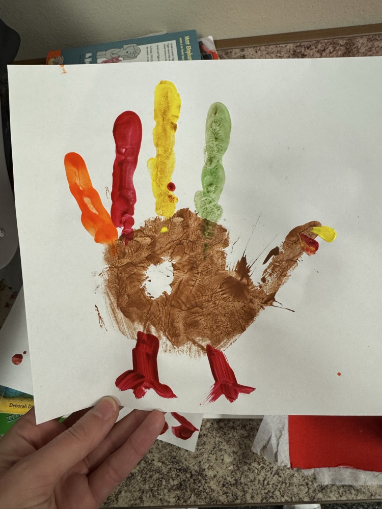 hand painted turkeys