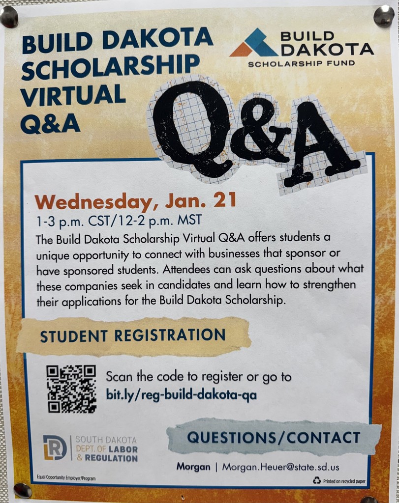 BUILD DAKOTA SCHOLARSHIP VIRTUAL Q&A