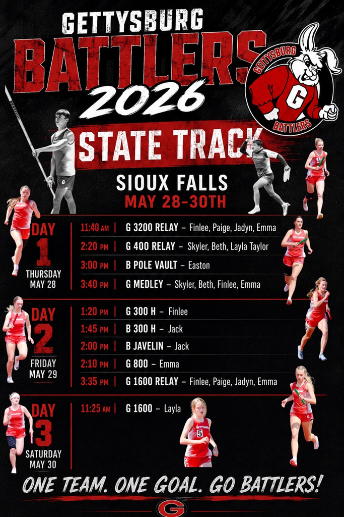 state track schedule