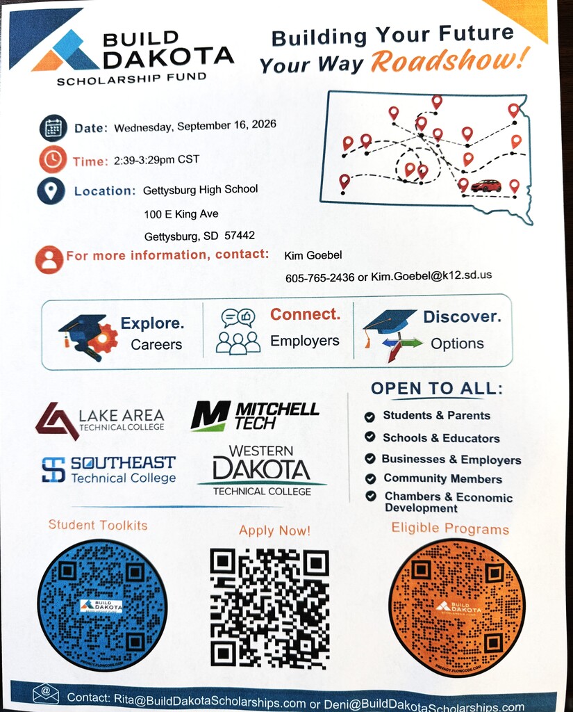 BUILD DAKOTA ROADTRIP FLYER