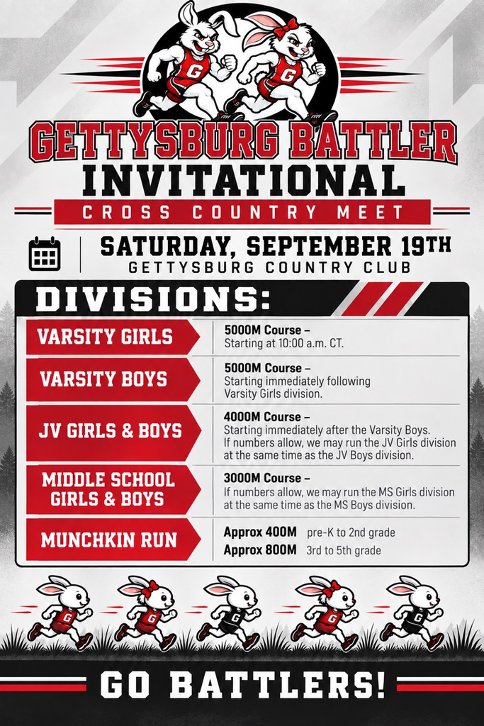 Gettysburg Battler Invitational XC Meet