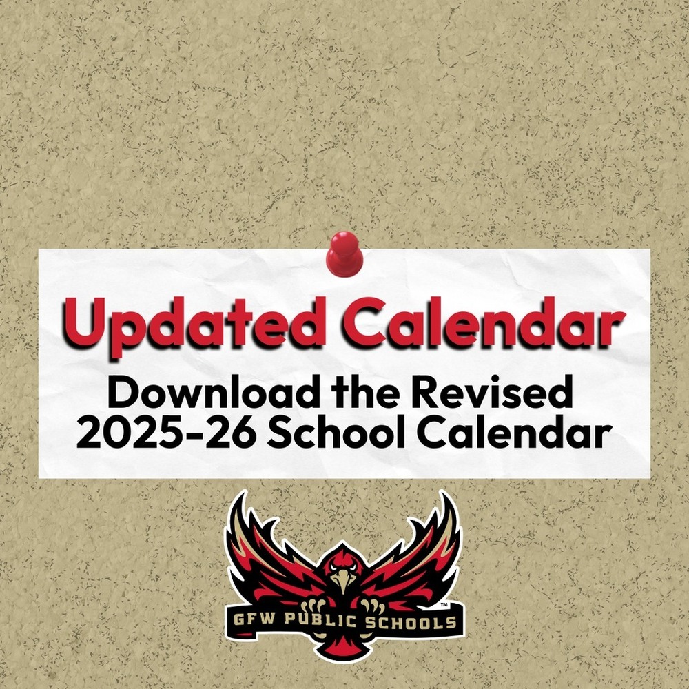 Updated Calendar - download the revised 2025-26 school calendar