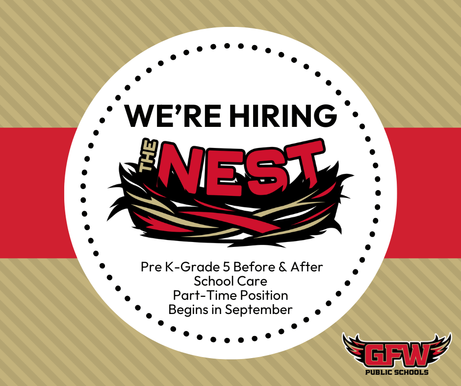 We're hiring for Pre K - Grade 8 before and after school care part time position begins in September