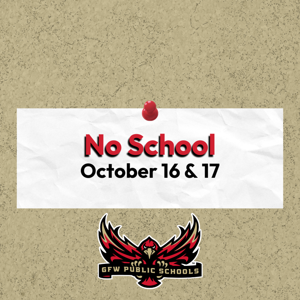 No School October 16 & 17