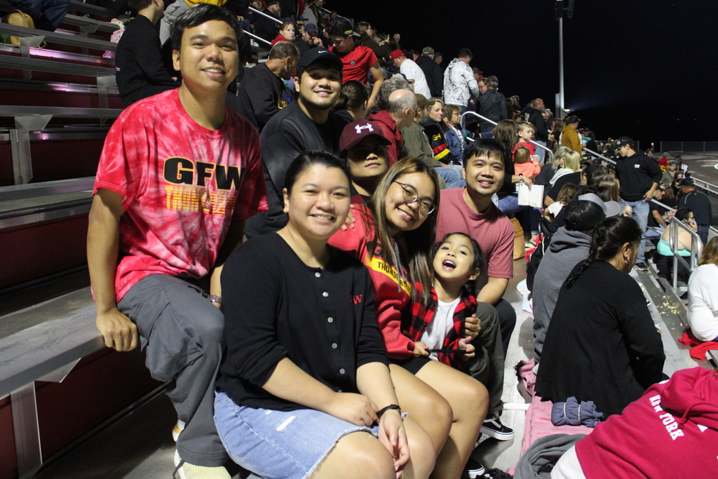 fans in the stands