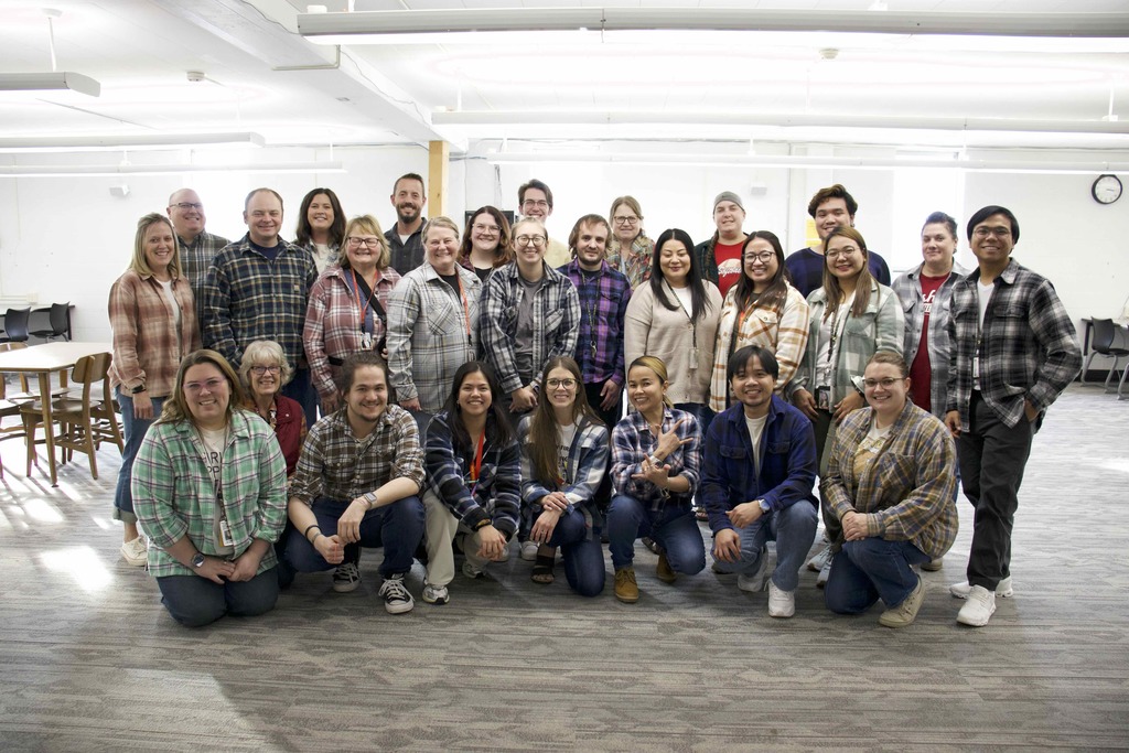 Staff in flannel