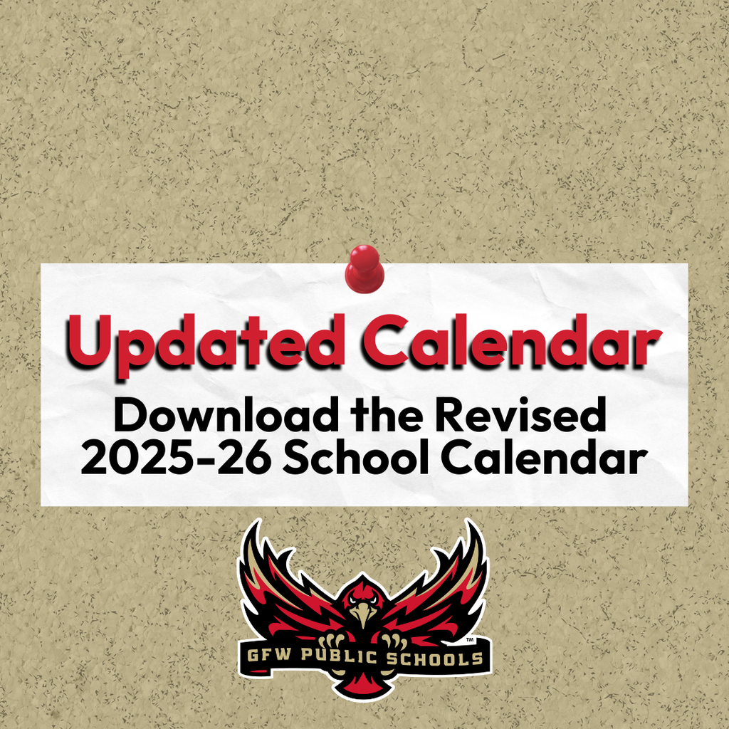 Updated Calendar - download the revised 2025-26 school calendar