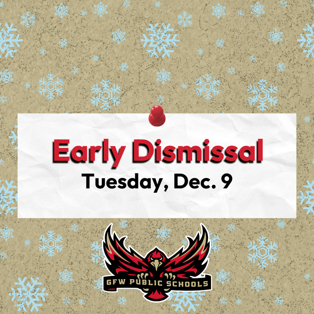 Early Dismissal, Tuesday Dec. 9