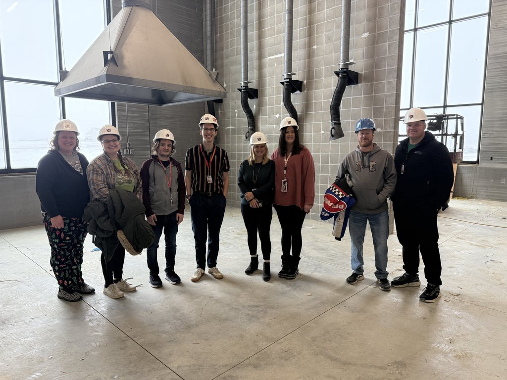 Teachers touring new school 