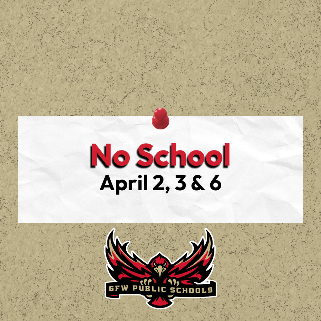 No school april 2 3 6